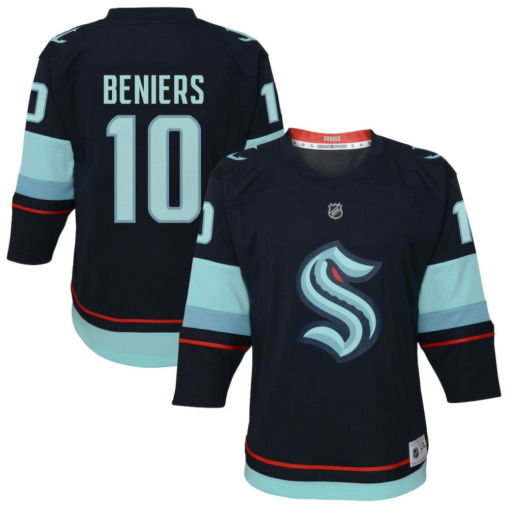 Matty Beniers Seattle Kraken Youth Alternate Replica Player Jersey - Navy Jerseys