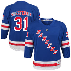 Igor Shesterkin New York Rangers Youth Home Replica Player Jersey - Blue Jerseys