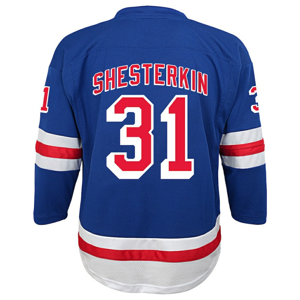 Igor Shesterkin New York Rangers Youth Home Replica Player Jersey - Blue Jerseys