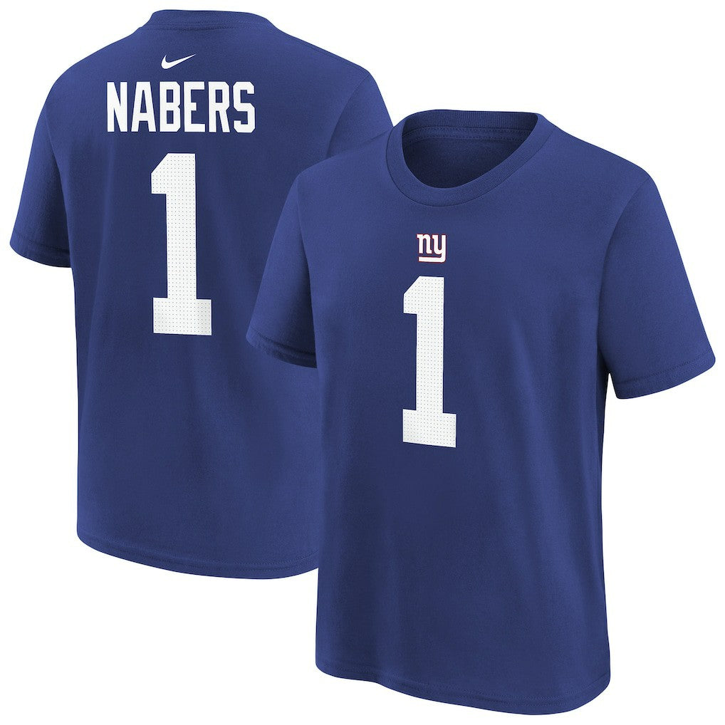 Malik Nabers New York Giants Player Name & Number T-Shirt - Royal discount