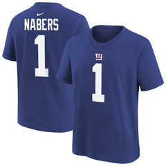 Malik Nabers New York Giants Player Name & Number T-Shirt - Royal discount