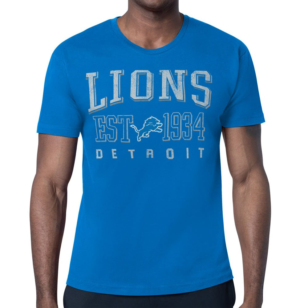 Detroit Lions Starter Retro Team Logo T-Shirt - Blue online