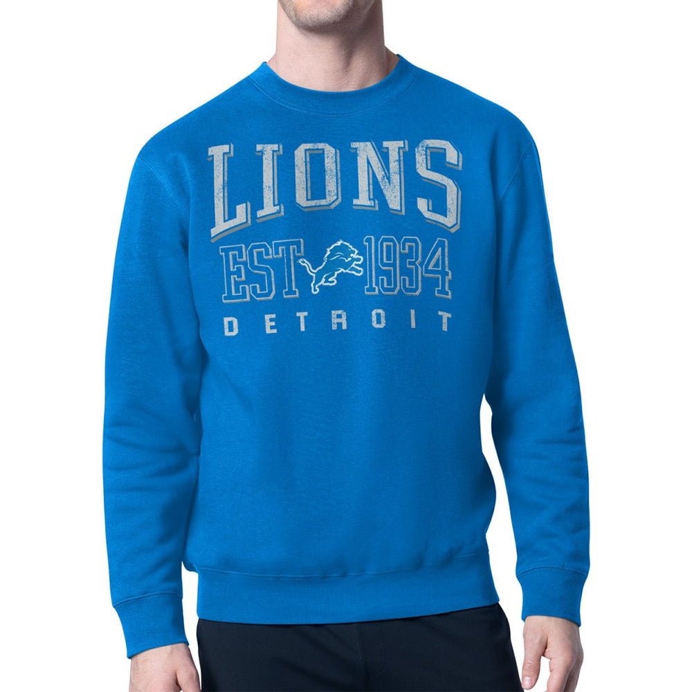 Detroit Lions Starter Retro Team Logo Pullover Sweatshirt  - Royal outlet