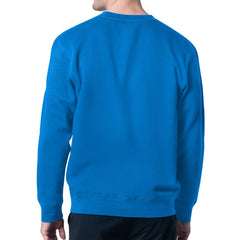 Detroit Lions Starter Mesh Look Retro Team Logo Pullover Sweatshirt  - Blue cheap