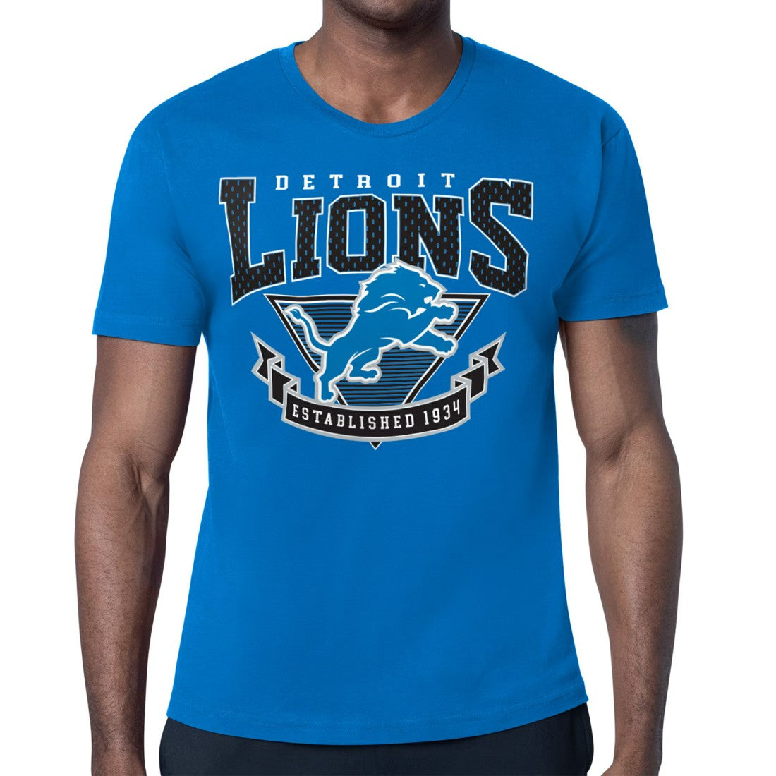 Detroit Lions Starter '80s Inspired Team Logo T-Shirt  - Blue on sale