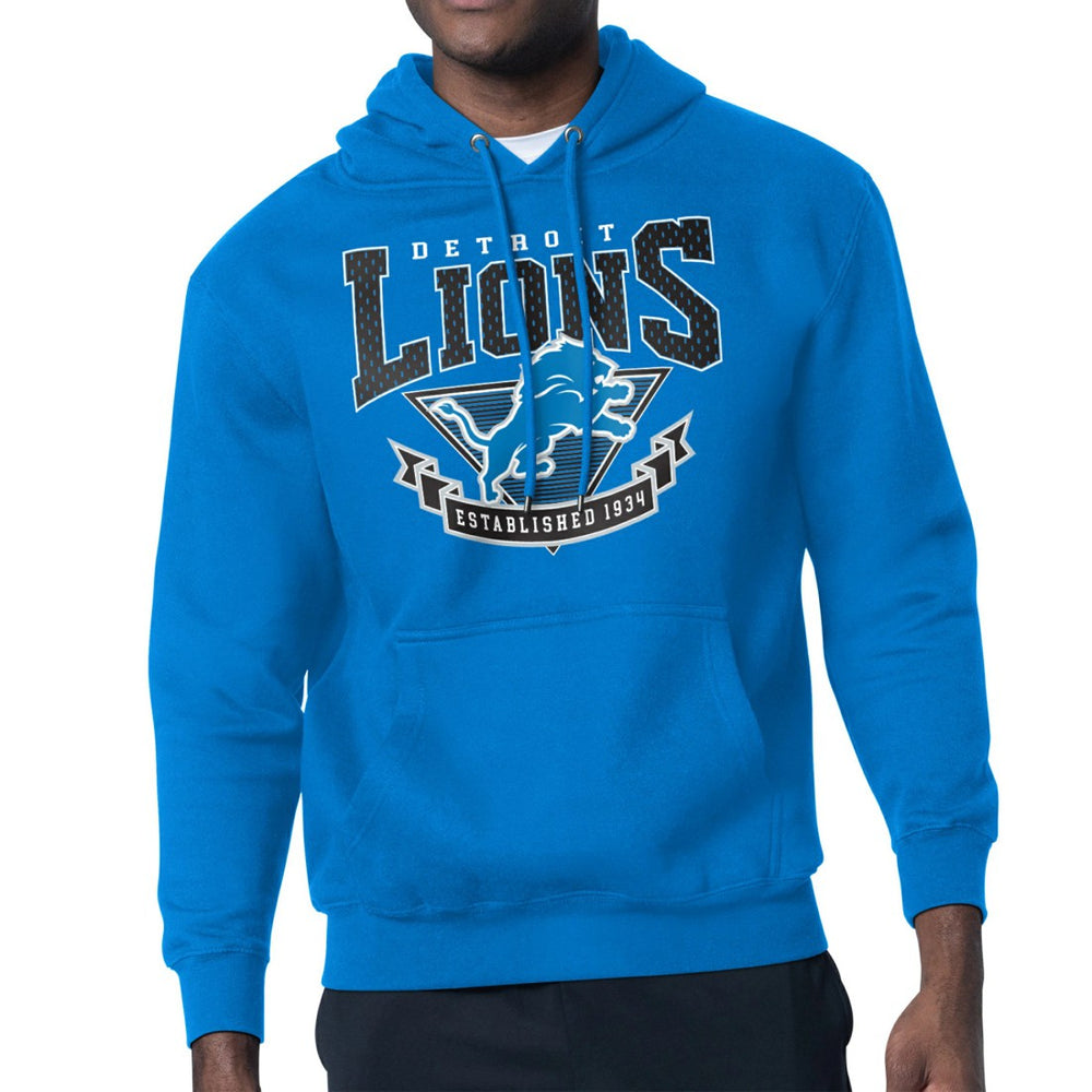 Detroit Lions Starter ‘80s Inspired Pullover Hoodie - Blue outlet