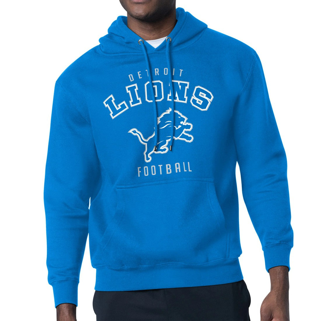 Detroit Lions Starter City Team Logo Pullover Hoodie - Blue online