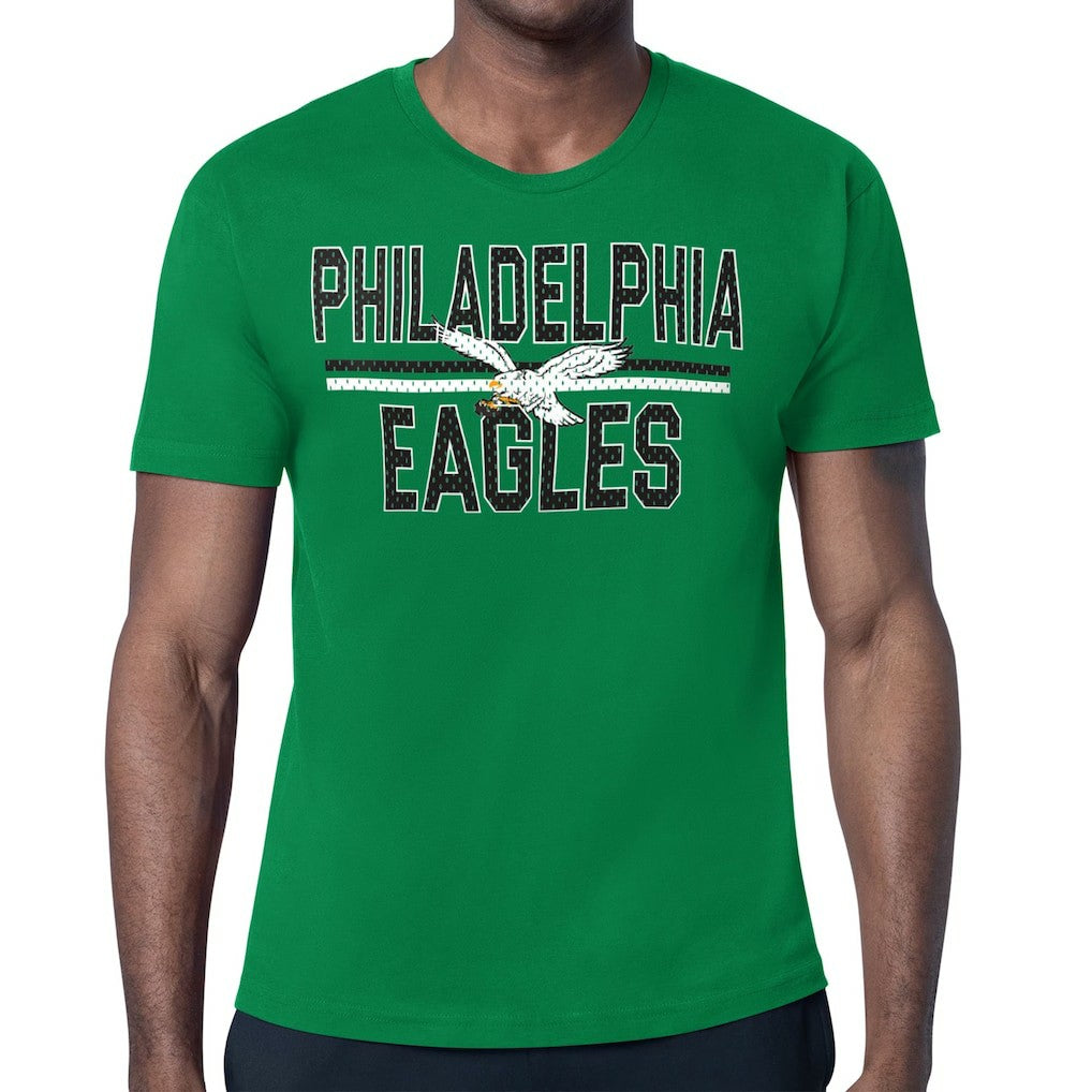 Philadelphia Eagles Starter Mesh Look Retro Logo T-Shirt - Kelly Green online
