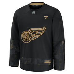 Detroit Red Wings Fanatics 2024 Military Appreciation Practice Jersey - Black Jerseys