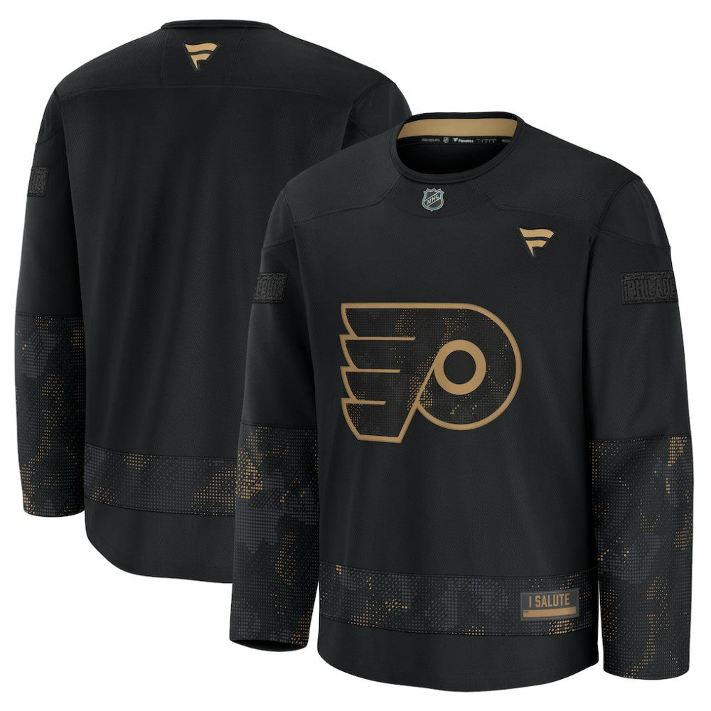 Philadelphia Flyers Fanatics 2024 Military Appreciation Practice Jersey - Black Jerseys