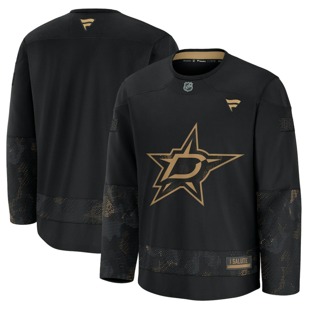 Dallas Stars Fanatics 2024 Military Appreciation Practice Jersey - Black Jerseys