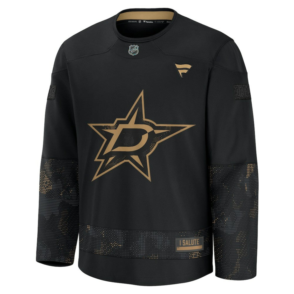 Dallas Stars Fanatics 2024 Military Appreciation Practice Jersey - Black Jerseys