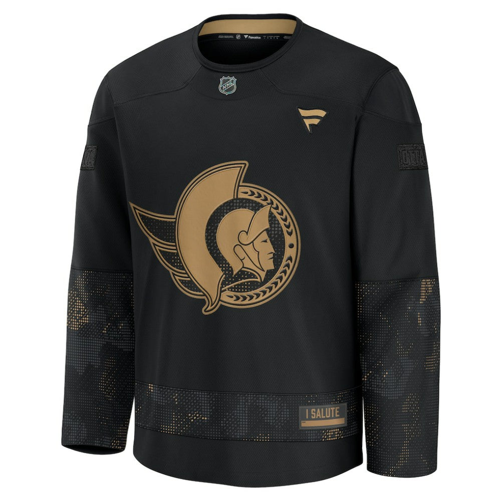 Ottawa Senators Fanatics 2024 Military Appreciation Practice Jersey - Black Jerseys