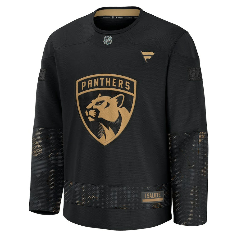 Florida Panthers Fanatics 2024 Military Appreciation Practice Jersey - Black Jerseys