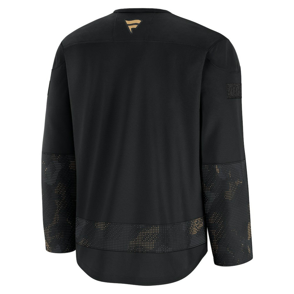 Vegas Golden Knights Fanatics 2024 Military Appreciation Practice Jersey - Black Jerseys