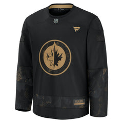 Winnipeg Jets Fanatics 2024 Military Appreciation Practice Jersey - Black Jerseys