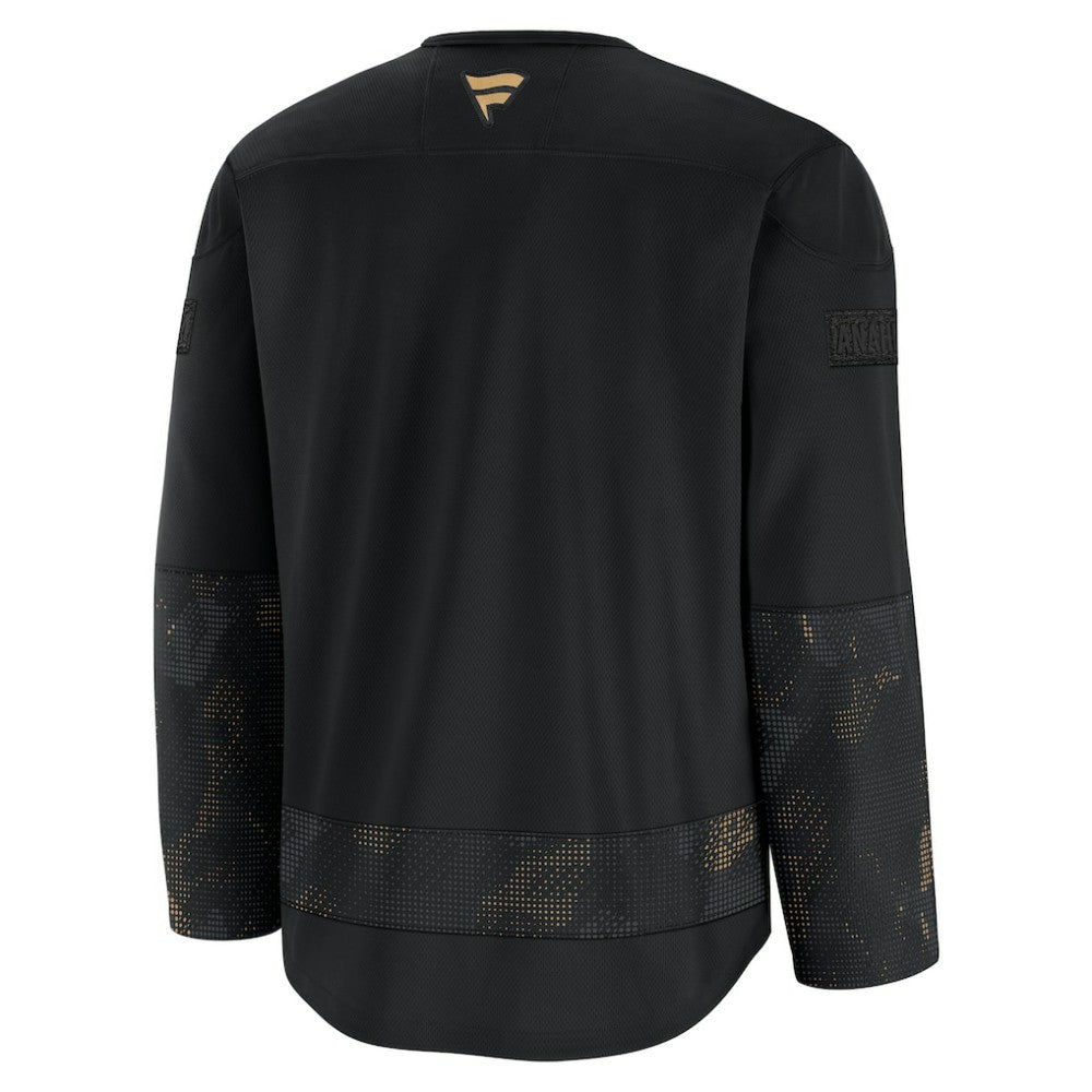 Anaheim Ducks Fanatics 2024 Military Appreciation Practice Jersey - Black Jerseys