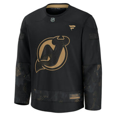 New Jersey Devils Fanatics 2024 Military Appreciation Practice Jersey - Black Jerseys