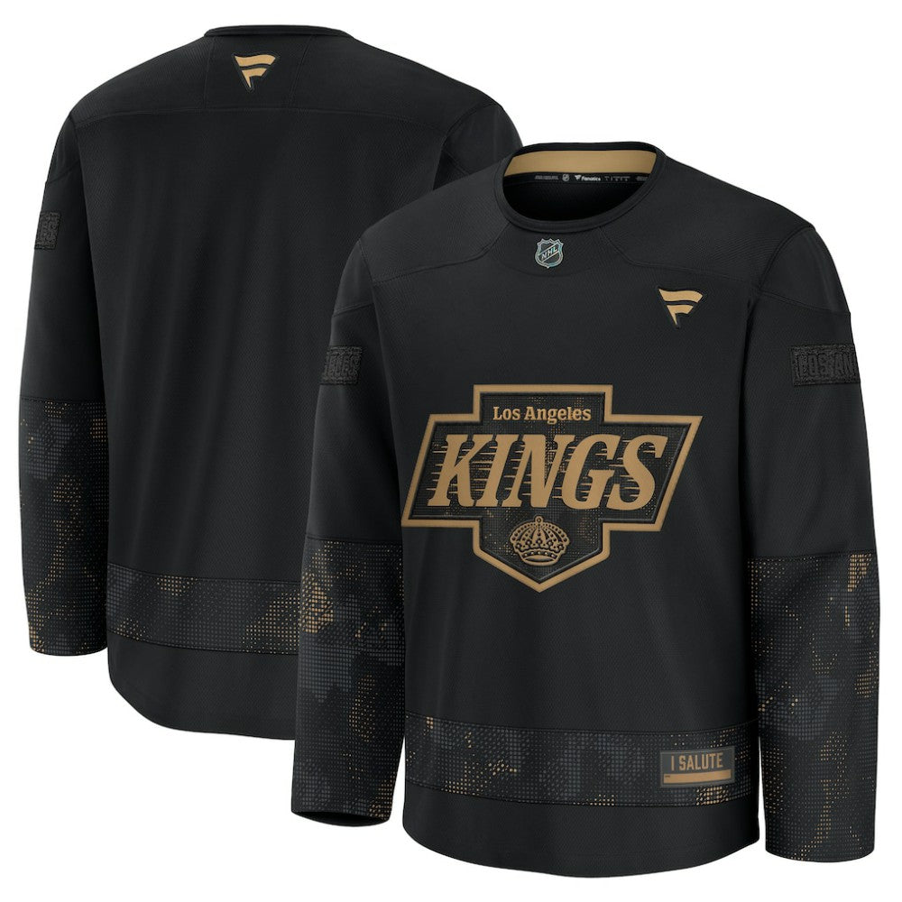 Los Angeles Kings Fanatics 2024 Military Appreciation Practice Jersey - Black Jerseys