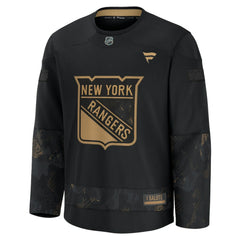 New York Rangers Fanatics 2024 Military Appreciation Practice Jersey - Black Jerseys