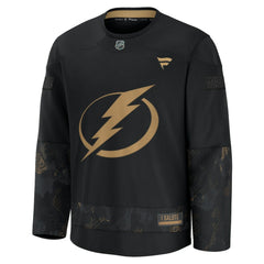 Tampa Bay Lightning Fanatics 2024 Military Appreciation Practice Jersey - Black Jerseys