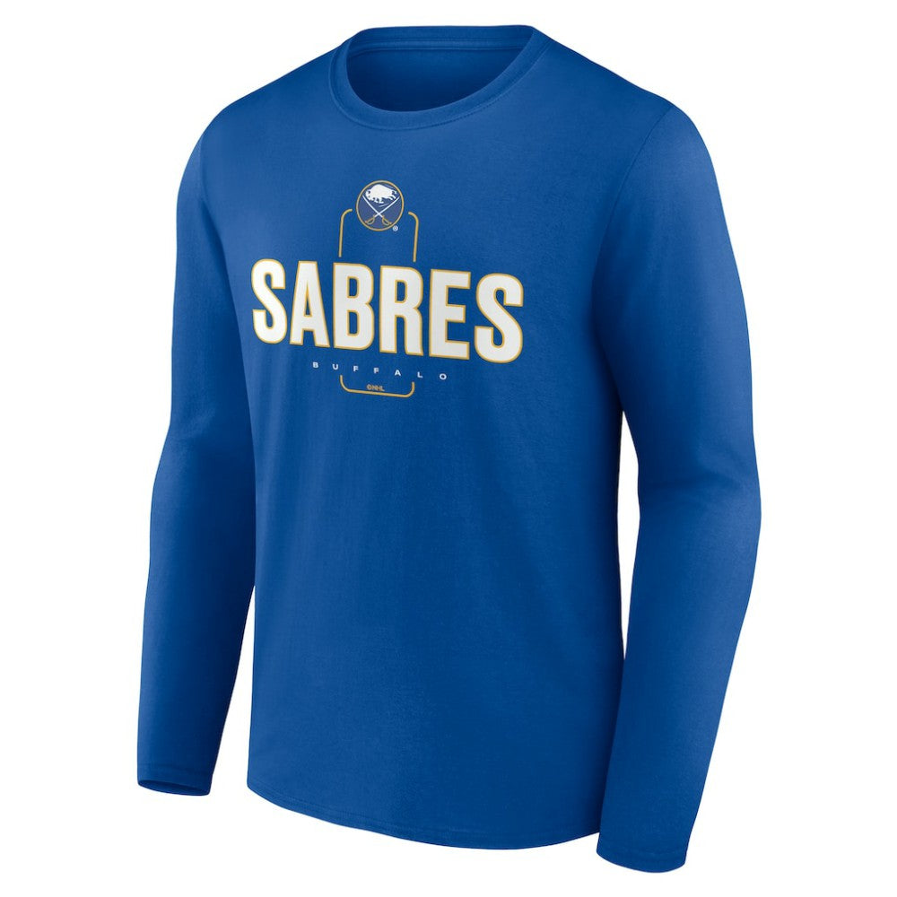 Buffalo Sabres Personalized Name & Number Midfielder Long Sleeve T-Shirt - Royal T-shirts