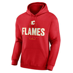 Calgary Flames Personalized Name & Number Midfielder Pullover Hoodie - Red Hoodies