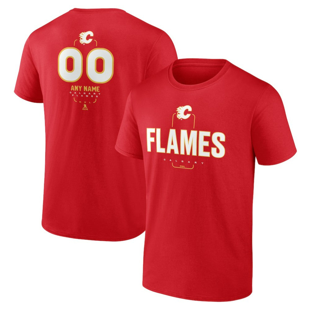 Calgary Flames Personalized Name & Number Midfielder T-Shirt - Red T-shirts