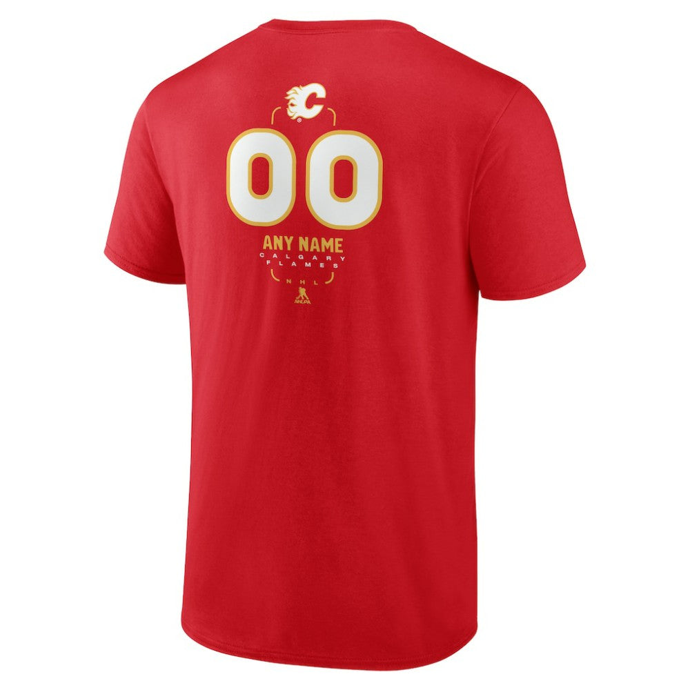 Calgary Flames Personalized Name & Number Midfielder T-Shirt - Red T-shirts