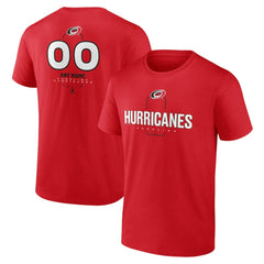 Carolina Hurricanes Personalized Name & Number Midfielder T-Shirt - Red T-shirts