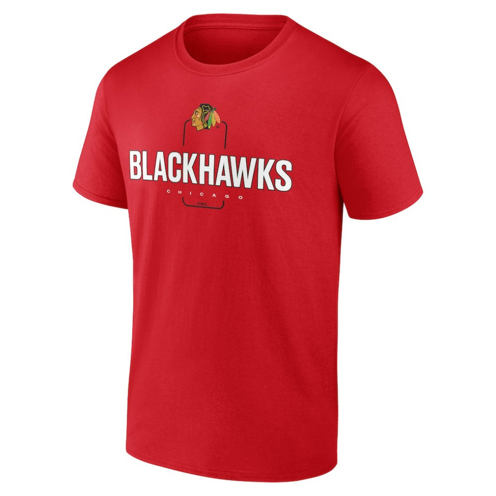 Chicago Blackhawks Personalized Name & Number Midfielder T-Shirt - Red T-shirts