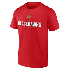 Chicago Blackhawks Personalized Name & Number Midfielder T-Shirt - Red T-shirts