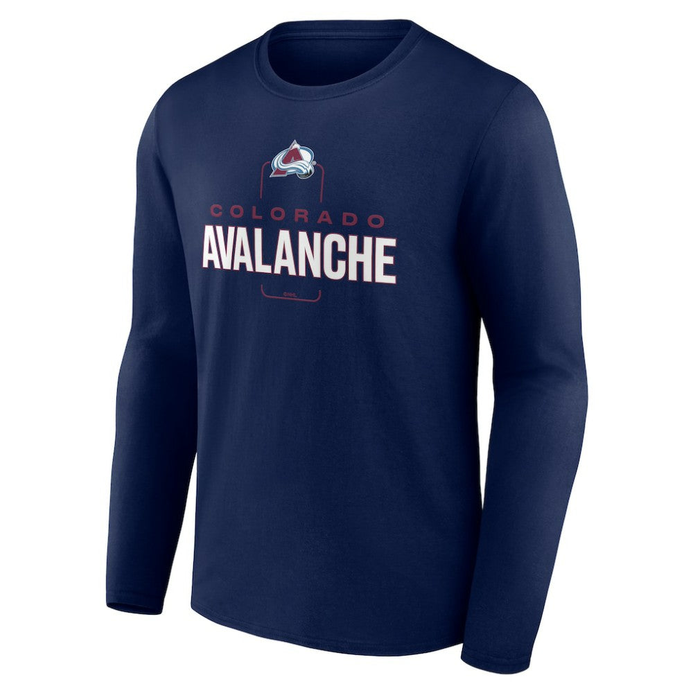 Colorado Avalanche Personalized Name & Number Midfielder Long Sleeve T-Shirt - Navy T-shirts