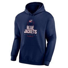 Columbus Blue Jackets Personalized Name & Number Midfielder Pullover Hoodie - Navy Hoodies