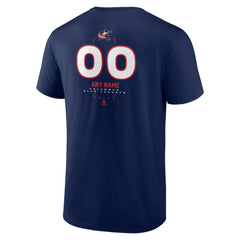Columbus Blue Jackets Personalized Name & Number Midfielder T-Shirt - Navy T-shirts