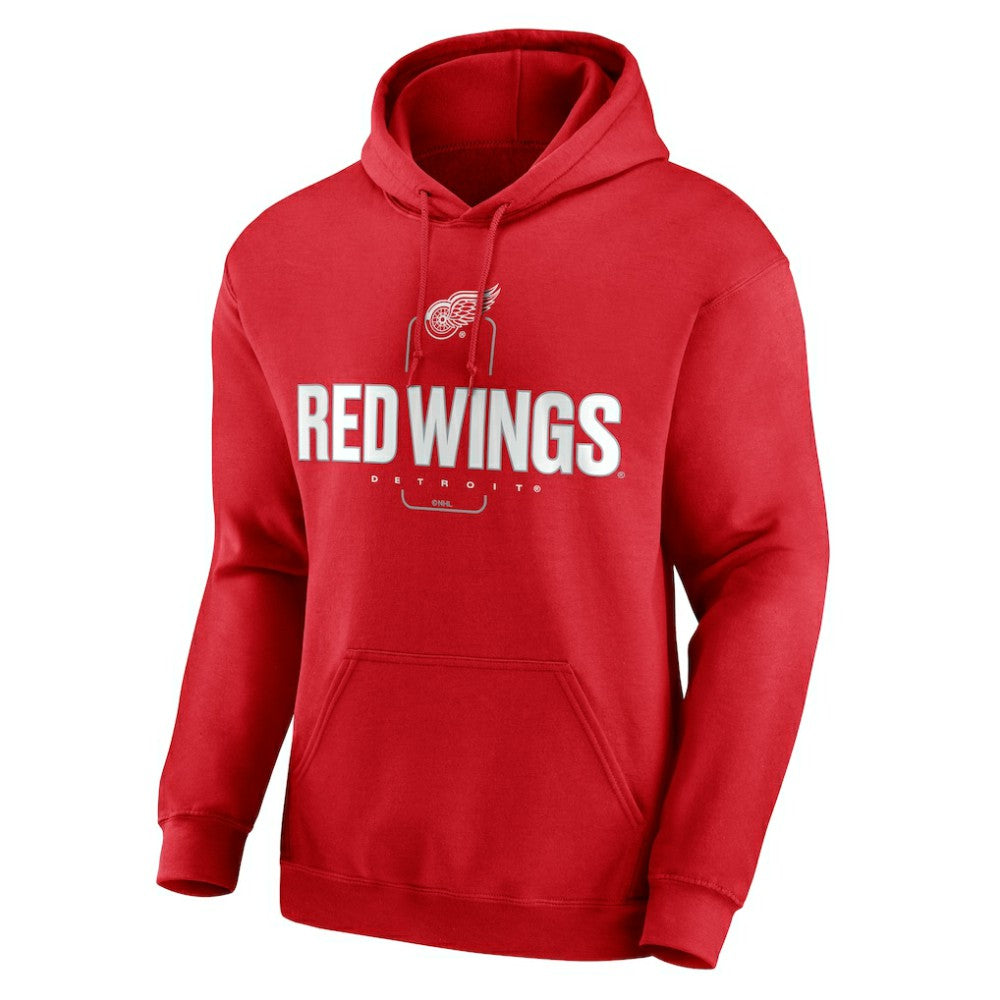 Detroit Red Wings Personalized Name & Number Midfielder Pullover Hoodie - Red Hoodies