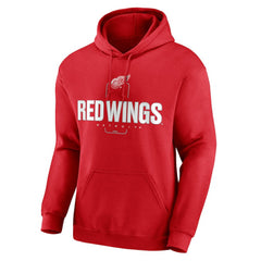 Detroit Red Wings Personalized Name & Number Midfielder Pullover Hoodie - Red Hoodies
