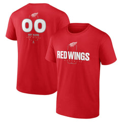 Detroit Red Wings Personalized Name & Number Midfielder T-Shirt - Red T-shirts