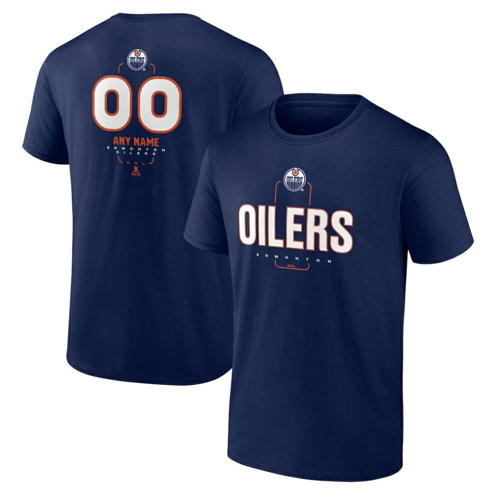 Edmonton Oilers Personalized Name & Number Midfielder T-Shirt - Navy T-shirts