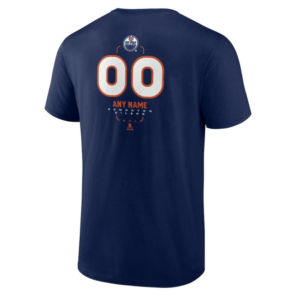 Edmonton Oilers Personalized Name & Number Midfielder T-Shirt - Navy T-shirts