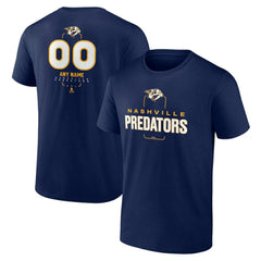 Nashville Predators Personalized Name & Number Midfielder T-Shirt - Navy T-shirts