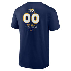 Nashville Predators Personalized Name & Number Midfielder T-Shirt - Navy T-shirts