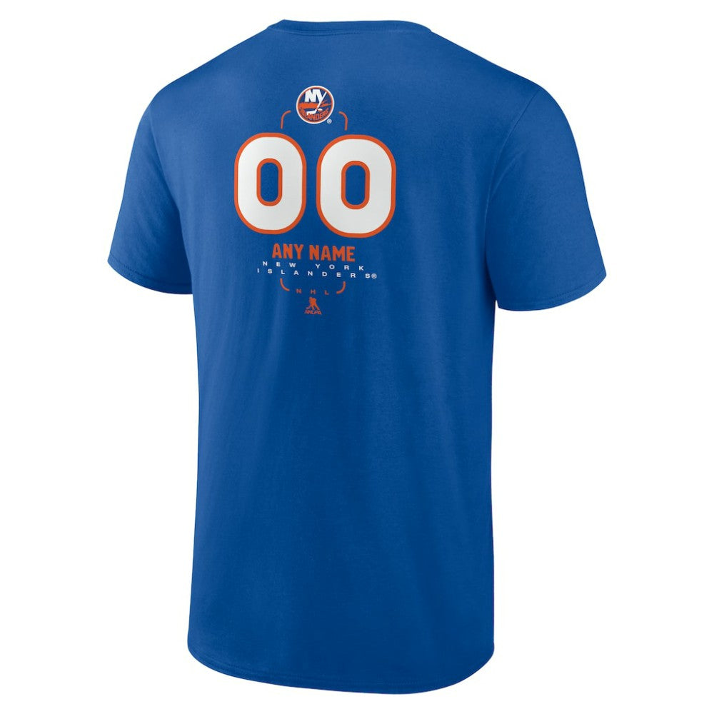 New York Islanders Personalized Name & Number Midfielder T-Shirt - Royal T-shirts