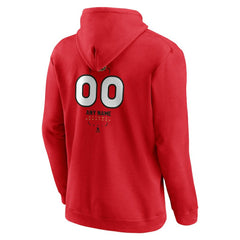 Ottawa Senators Personalized Name & Number Midfielder Pullover Hoodie - Red Hoodies