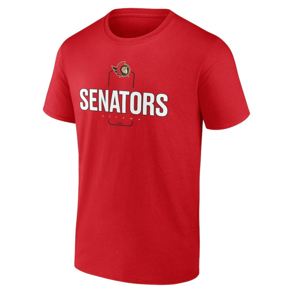 Ottawa Senators Personalized Name & Number Midfielder T-Shirt - Red T-shirts