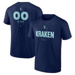 Seattle Kraken Personalized Name & Number Midfielder T-Shirt - Deep Sea Blue T-shirts