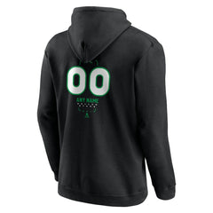 Dallas Stars Personalized Name & Number Midfielder Pullover Hoodie - Black Hoodies