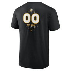 Pittsburgh Penguins Personalized Name & Number Midfielder T-Shirt - Black T-shirts