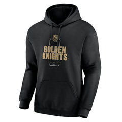 Vegas Golden Knights Personalized Name & Number Midfielder Pullover Hoodie - Black Hoodies