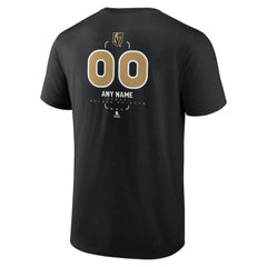 Vegas Golden Knights Personalized Name & Number Midfielder T-Shirt - Black T-shirts